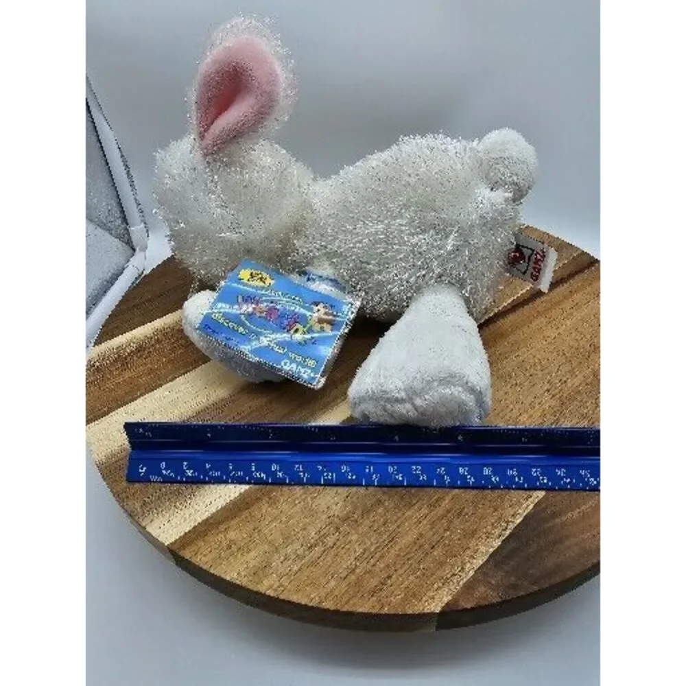 Ganz Webkinz Lil'Kinz Rabbit White Beanbag Plush With Tag Code‎